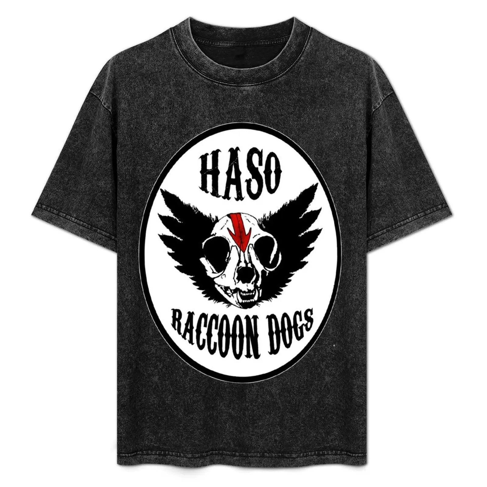 

Haso Raccoon Dogs T-Shirt Gym Exercise Short Sleeve T-Shirt