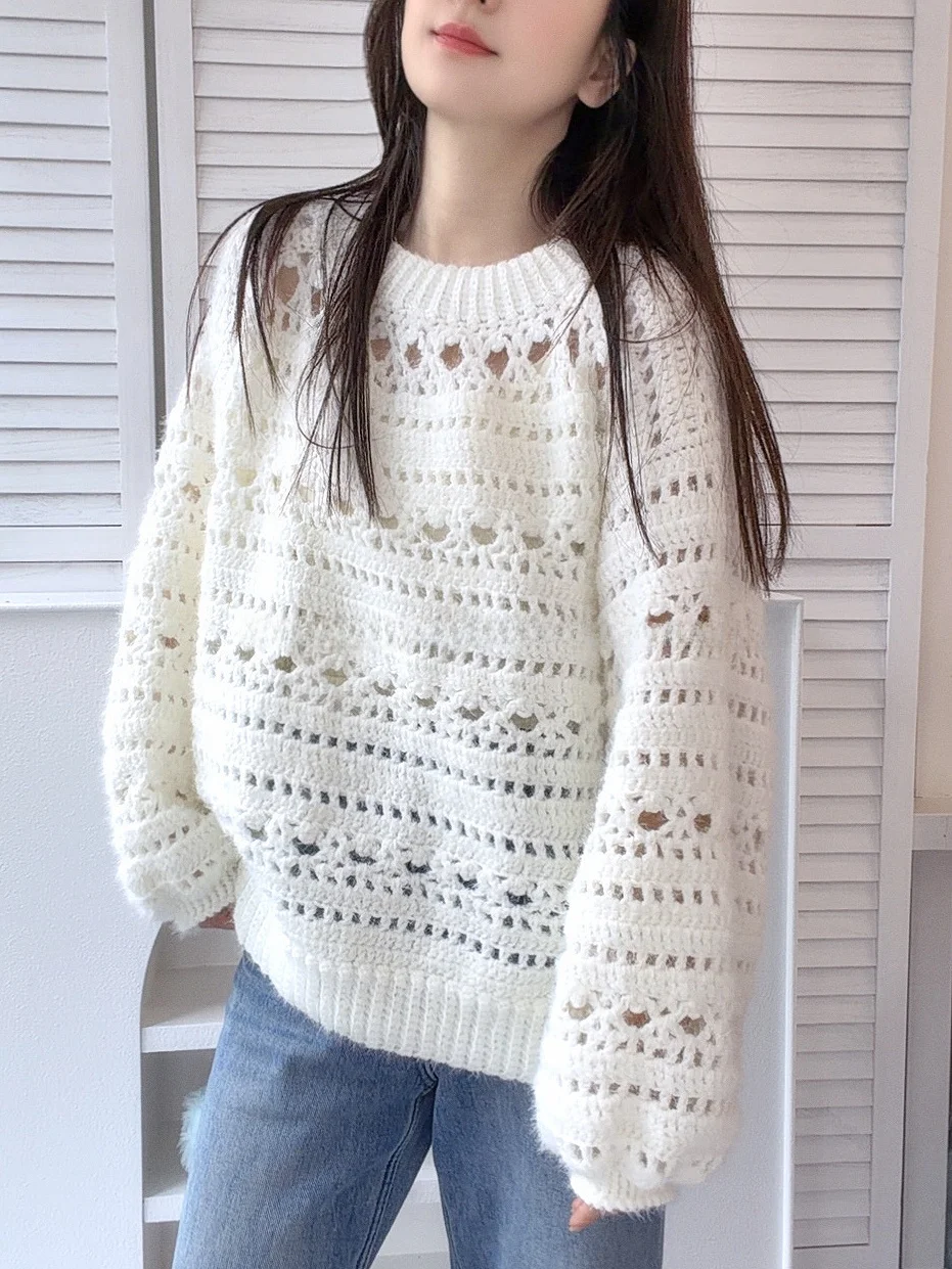 hand-knitting-diy-materials-package-soft-skin-friendly-hollow-out-round-neck-sweater-making-kit-for-autumn-winter-leisure-style