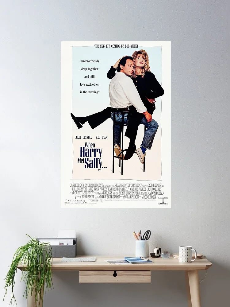 When Harry Met Sally Movie Art Print Canvas Poster, Living Room Decor, Home Wall Picture
