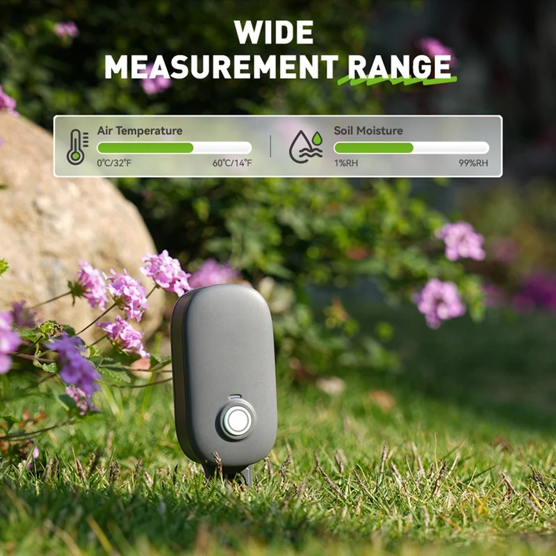 Tuya App Control Smart Soil Moisture Meter Soil Tester Temperature Humidity Sensor For Gardens Potted