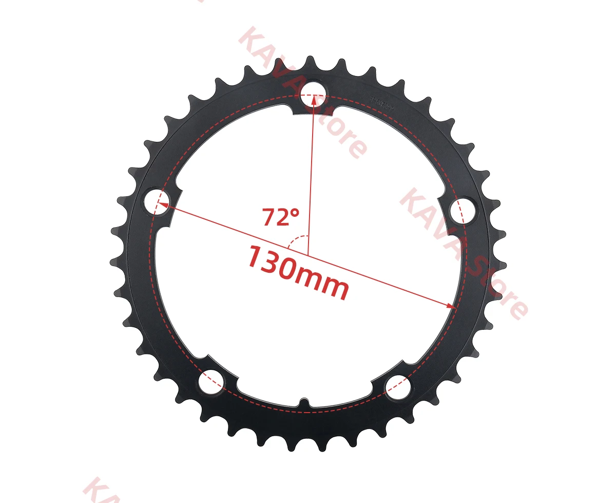 PROWHEEL Rennrad Kettenräder 110/130BCD Kurbelgarnitur Kettenblatt 34/39/50/53T Kettenblatt 8/9/10/11/12 Geschwindigkeit Fahrrad Zahnplatte Teile – Detail 7