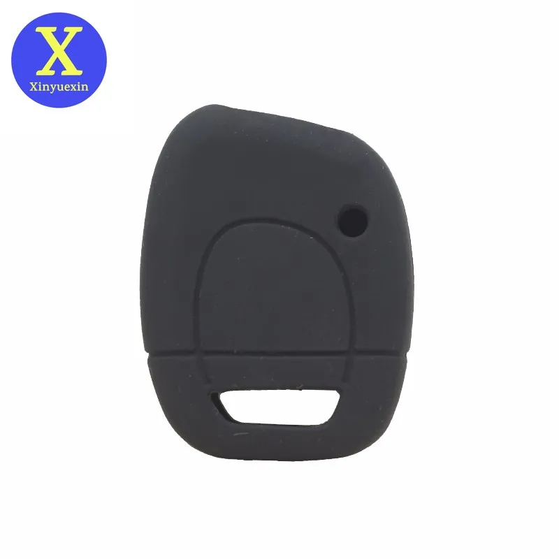 Xinyuexin Silicone Car Key Cover FOB Case for Renault Twingo Clio Master Kango Remote Key Holder Bag Protection Car Accessories