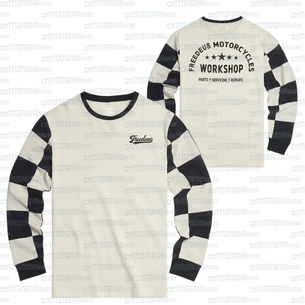 Freedeus Classic Motocross Langarm-Motorradbekleidung Fahrrad MTB T-Shirt Radtrikot Downhill Mountain Family Match – Detail 6