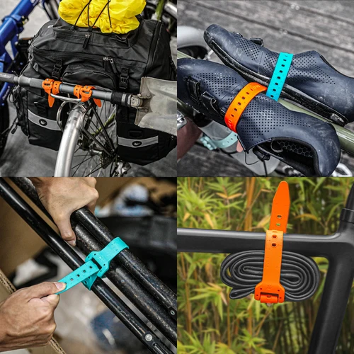 Imagen 2 del producto Rhinowalk correa de báscula elástica de plástico TPU para asegurar equipos de Ciclismo de bicicleta y motocicleta, accesorios de equitación de resistencia a la tracción