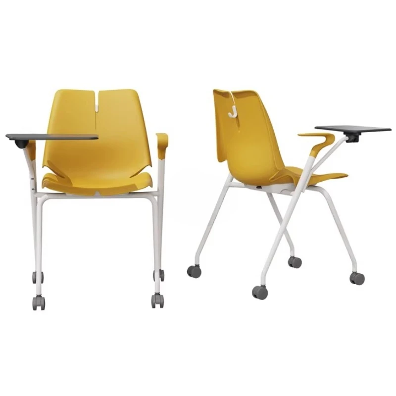 

m Nordic Training Office Chairs with Pulleys Plastic Steel Staff Office Chairs Ergonomics Design Office Furniture m