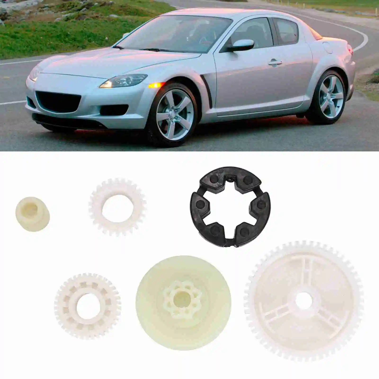 Car Motor Gear Glass Lift Motor Gear Car Window Glasses Motor Gear Replacement Kit Fit for  Window lift Motor Gear