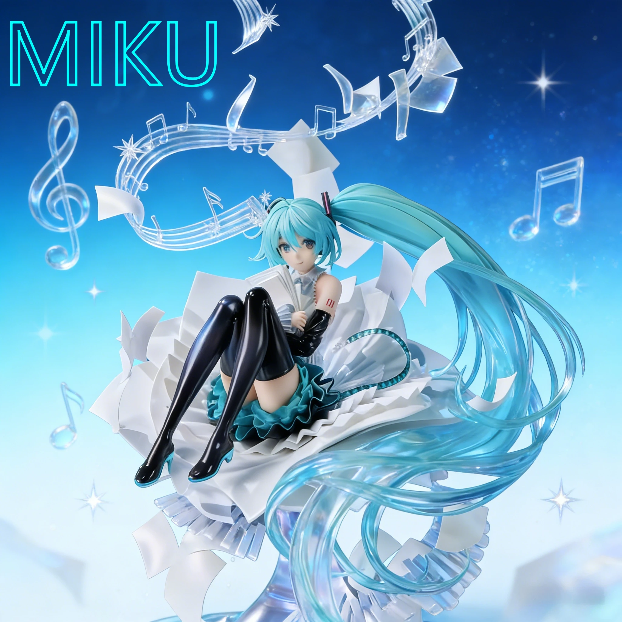 

Мультяшная аниме-модель Мику, фигурка в стиле аниме, настольная декоративная фигурка, украшение для корпуса компьютера, коллекционные фигурки, подарок