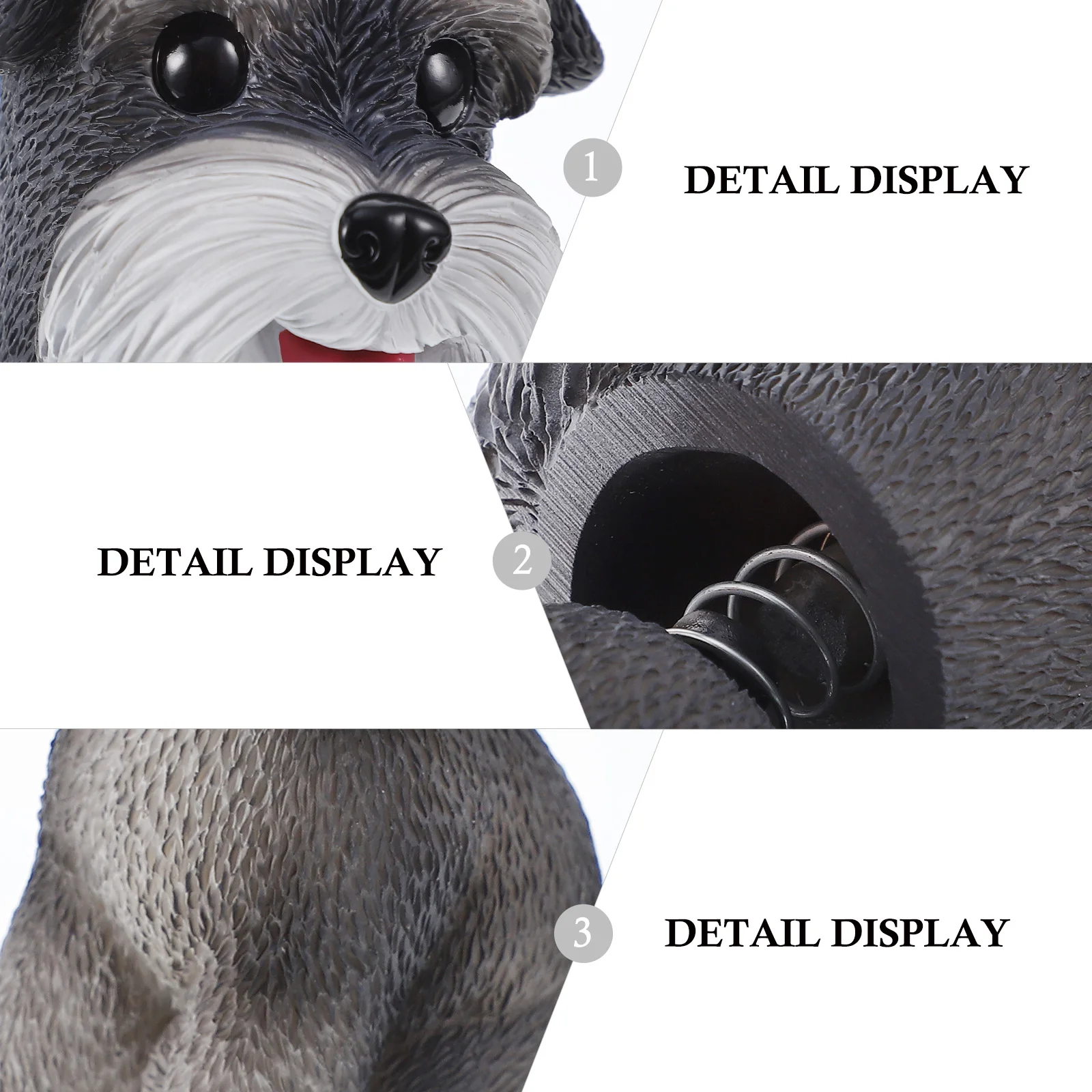 

Shaking Head Dog Ornament Exquisite Puppy Decor Tabletop Car Cake Decoration Lovely Gift Photography Shaking Head Dog Decor