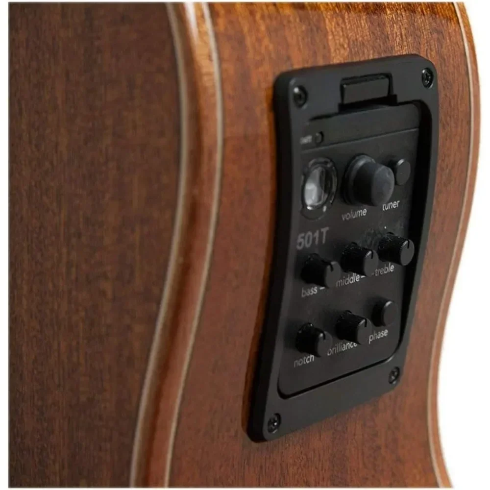 Comfort Series 12 String Acoustic Electric Guitar Right, Natural ,Children's Day Gift, Deluxe Birthday Gifts Children for Guests image 6