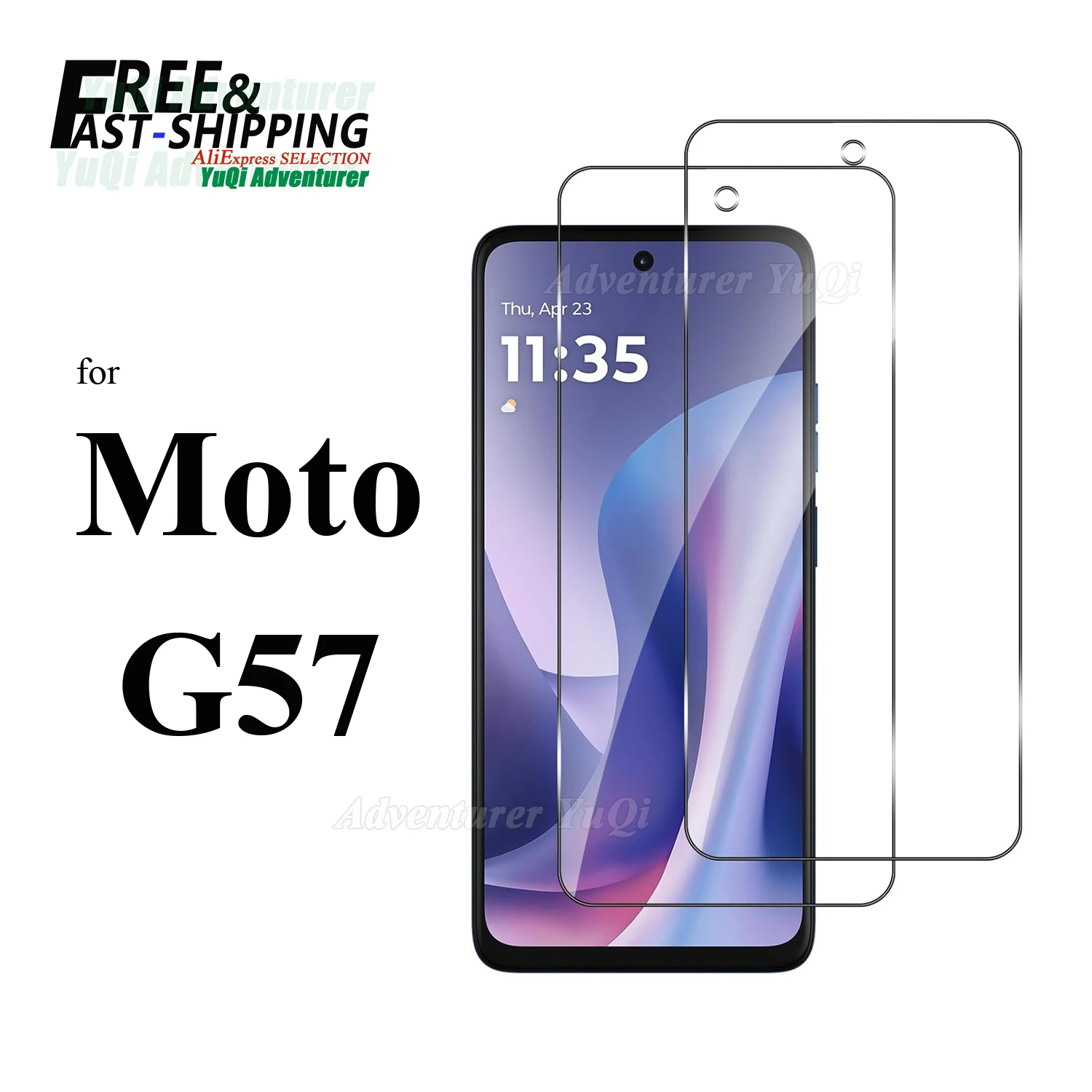 

Screen Protector For Motorola Moto G57 6.72 inch Tempered Glass HD 9H Transparent Clear Anti Scratch Case Friendly