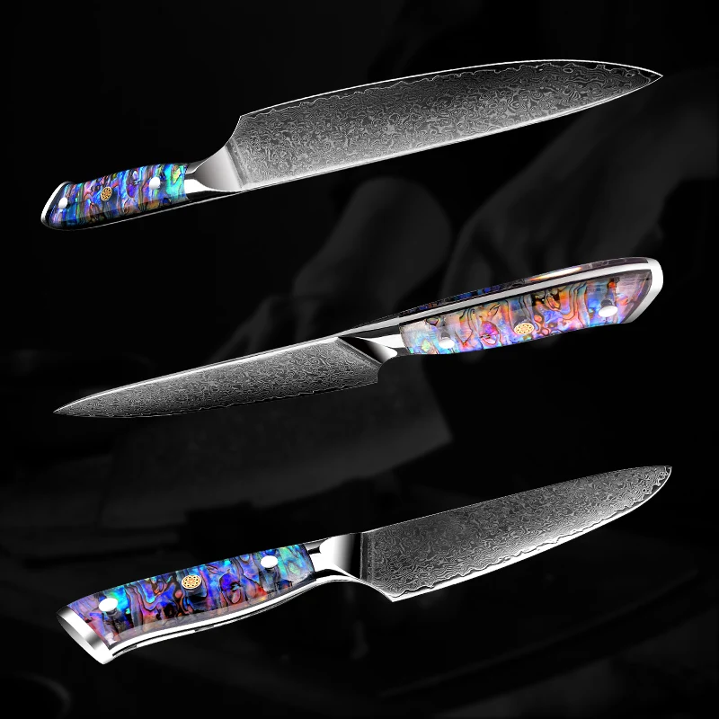 Grandsharp Professional 8 Inch Chef Knife Japanese Damascus Steel Kitchen Knives Meat Cleaver Fish Slicing Cooking Tool Gift Box