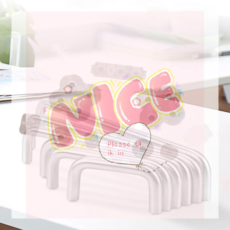 【BA】304 Stainless Steel Innerl Thread U-Shaped Double Curved Handle Modern Cabinet Door Handles Nordic Drawer Door Knobs Pulls