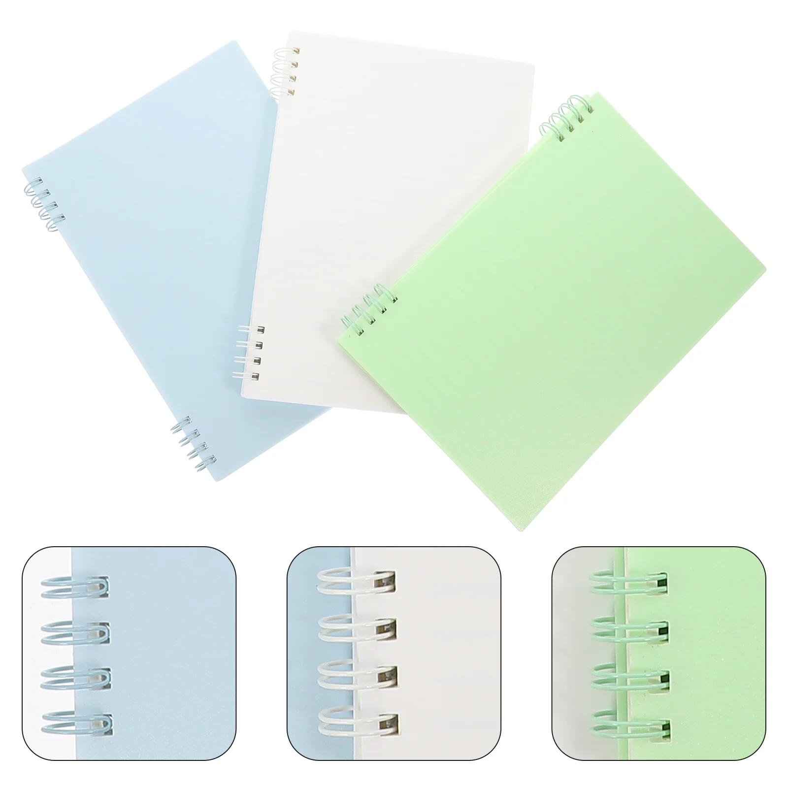 

3 Pcs Notebook Spiral Journal Work Pocket Planner Notepad Convenient Paper Office Notebooks