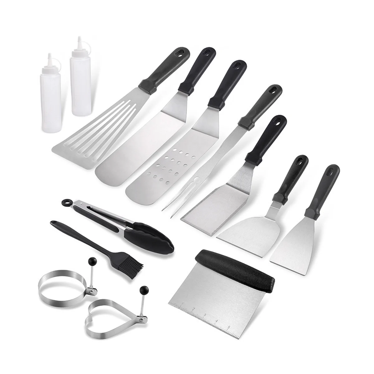 Griddle Accessories Kit 16Pcs Griddle Grill Tools Set for Blackstone and Stainless Steel BBQ Accessories