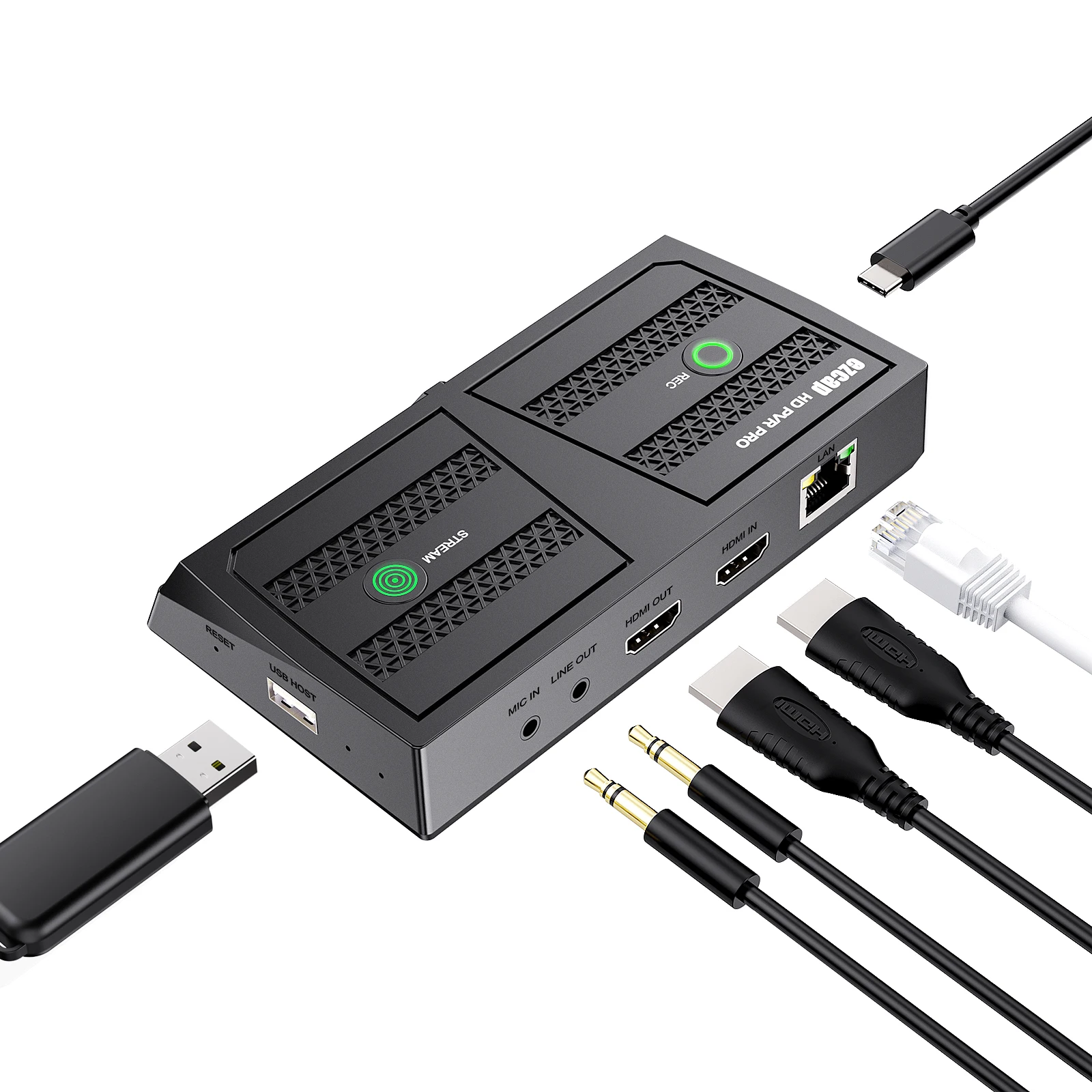 HDMI video capture record video from gaming box dvd camera Ezcap350 HD PVR Pro Live Streaming LAN