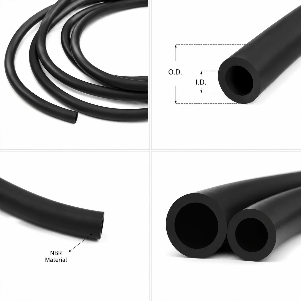 NBR Fuel Line Nitrile Rubber Hose ID 2-10mm Diesel Petrol Water Tube Engine Pipe For Car/Motorcycle
