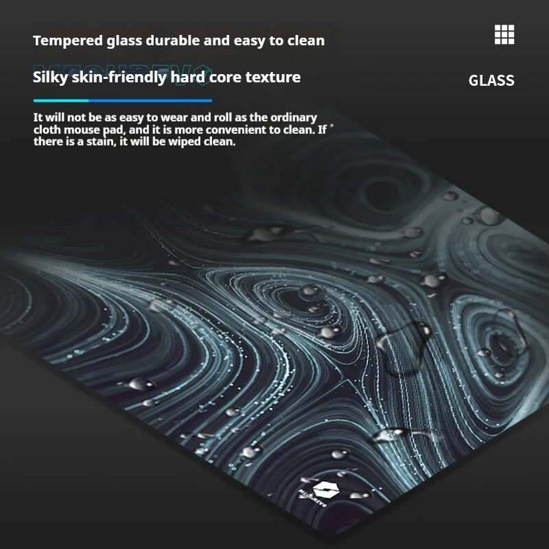 Mechanical Yao · PE36G Eddy Current Photovoltaic Glass Mouse Pad Gaming Waterproof Tempered Glass Mouse Pad Professional esports