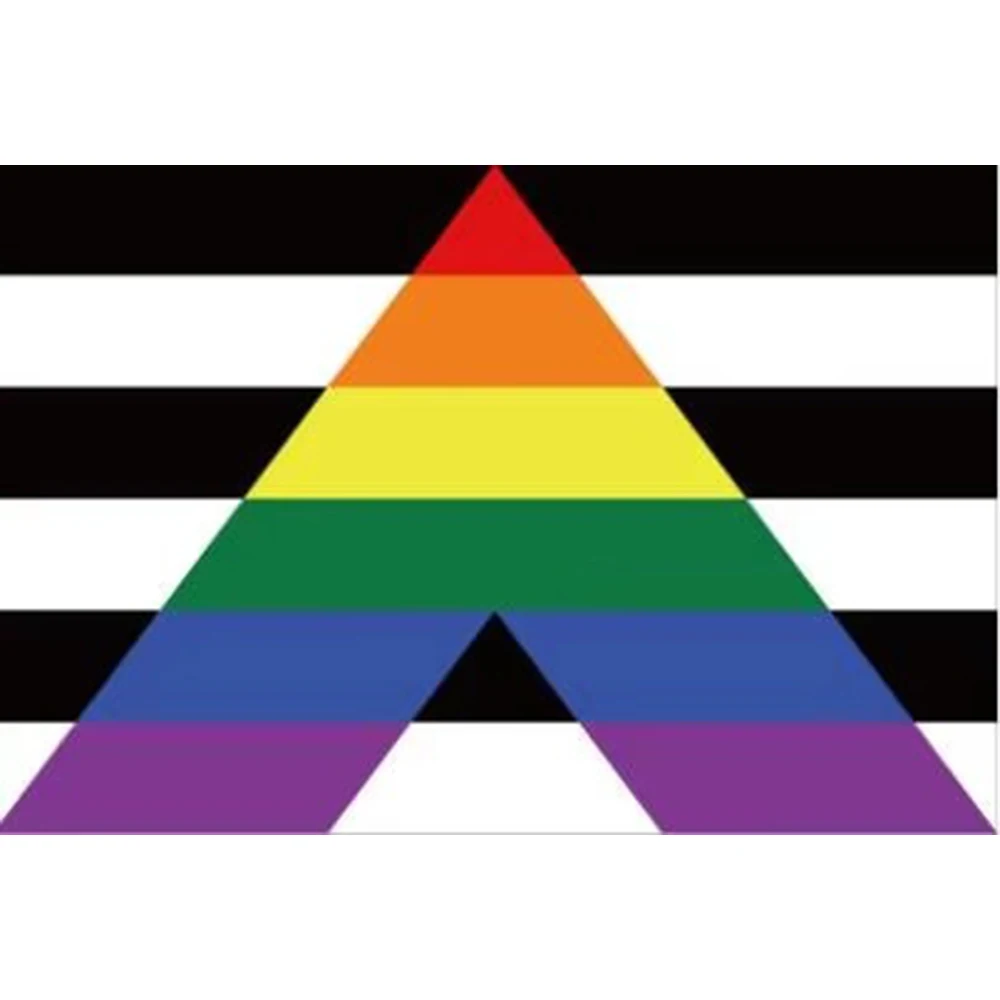 Custom Pride Sport Logo or Brand Music Flag Straight Ally Flag 3x5ft HOBBY MUSIC HISTORY Banner