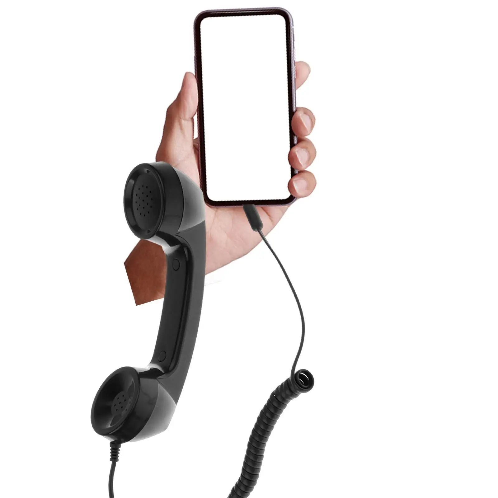 Retro 3.5mm Telephone Handset Receiver Suitable for The Home And Office Use