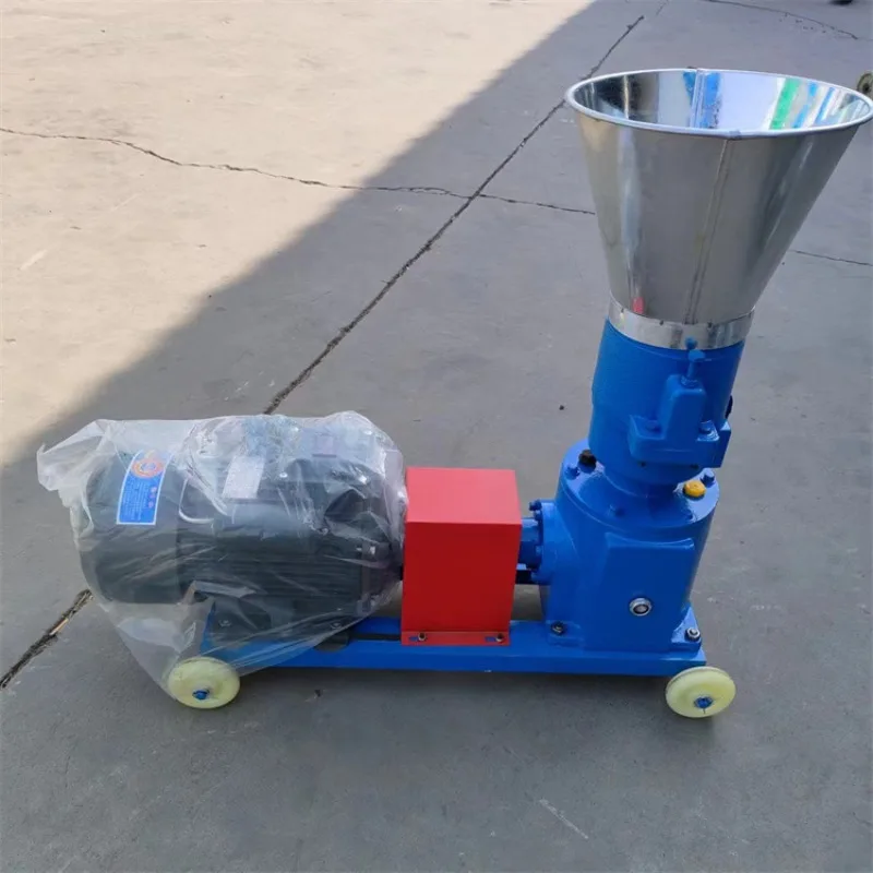 Small pelletizer feed pellet machine, household chicken and pig feed pellet machine