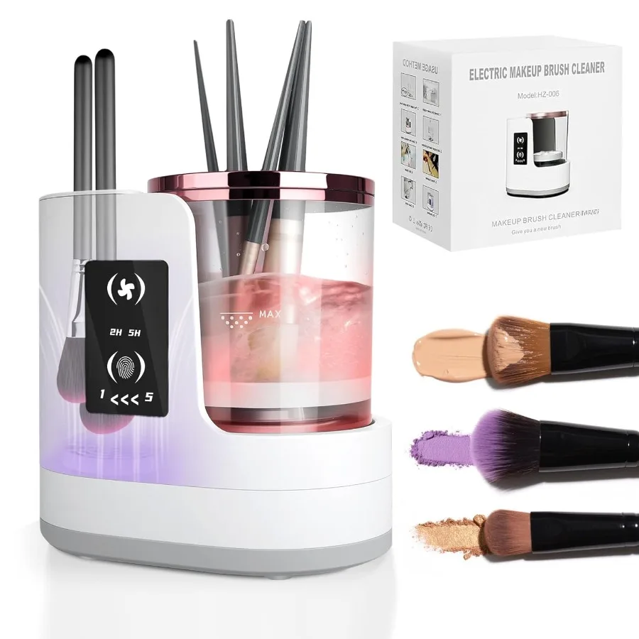 

3 IN 1 Electric Makeup Brush Cleaner Machine With Make up Brush Dryer USB Makeup Brush Cleaner. Automatic Washer Cosmetic Brush