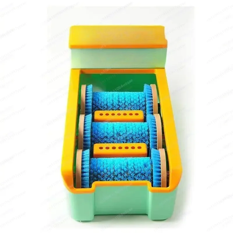 Smart sole cleaning machine | integrated brushing, dust removal and film coating, silent and installation-free