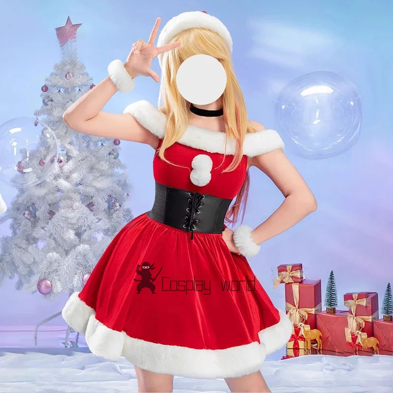 

My Dress-Up Darling Kitagawa Marin Christmas Dress Cosplay Costume Xmas