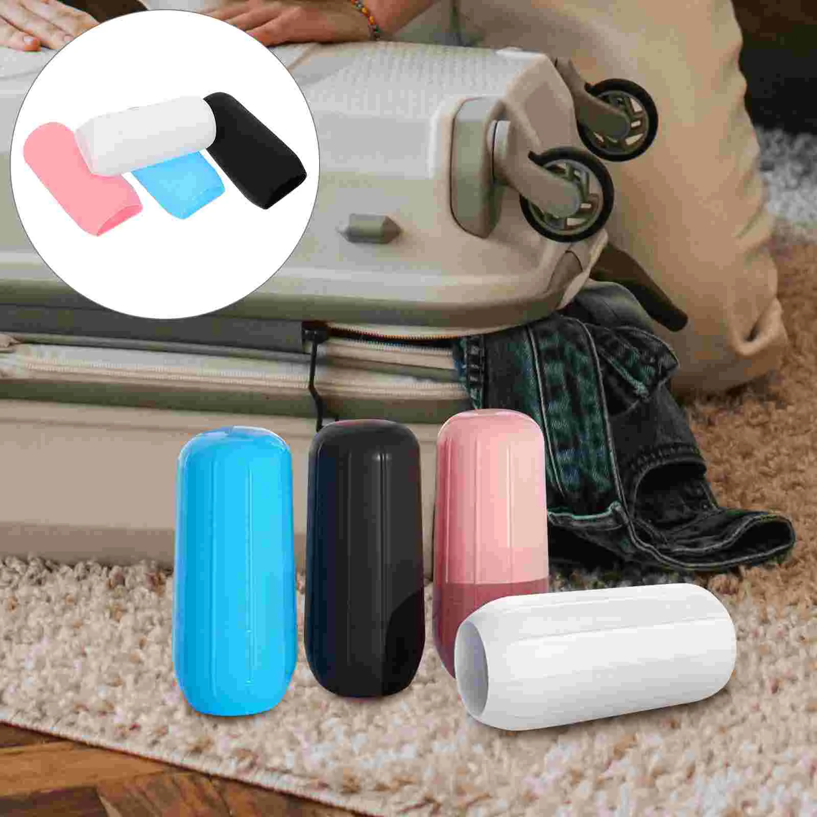 8 Pcs Silicone Leak-proof Sleeve Elastic Travel Bottle Covers Sleeves for Proofing Stretchable Container Silica Gel