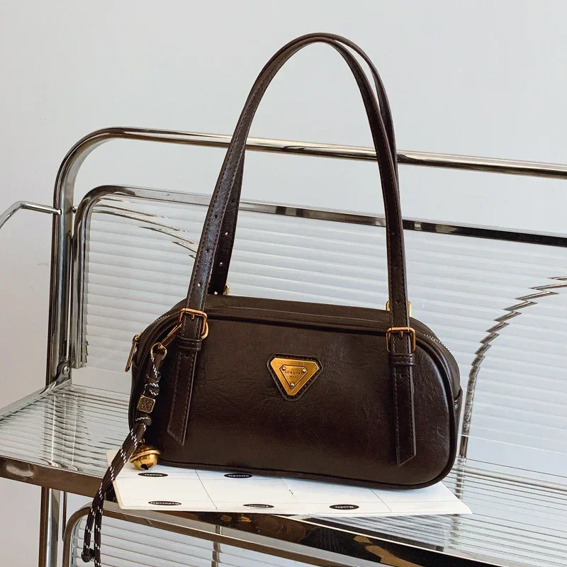 

2025 Hot - Selling! Women's PU Leather Top - handle Bag - Fashionable Messenger Design, Vintage - Chic Tote for Ladies