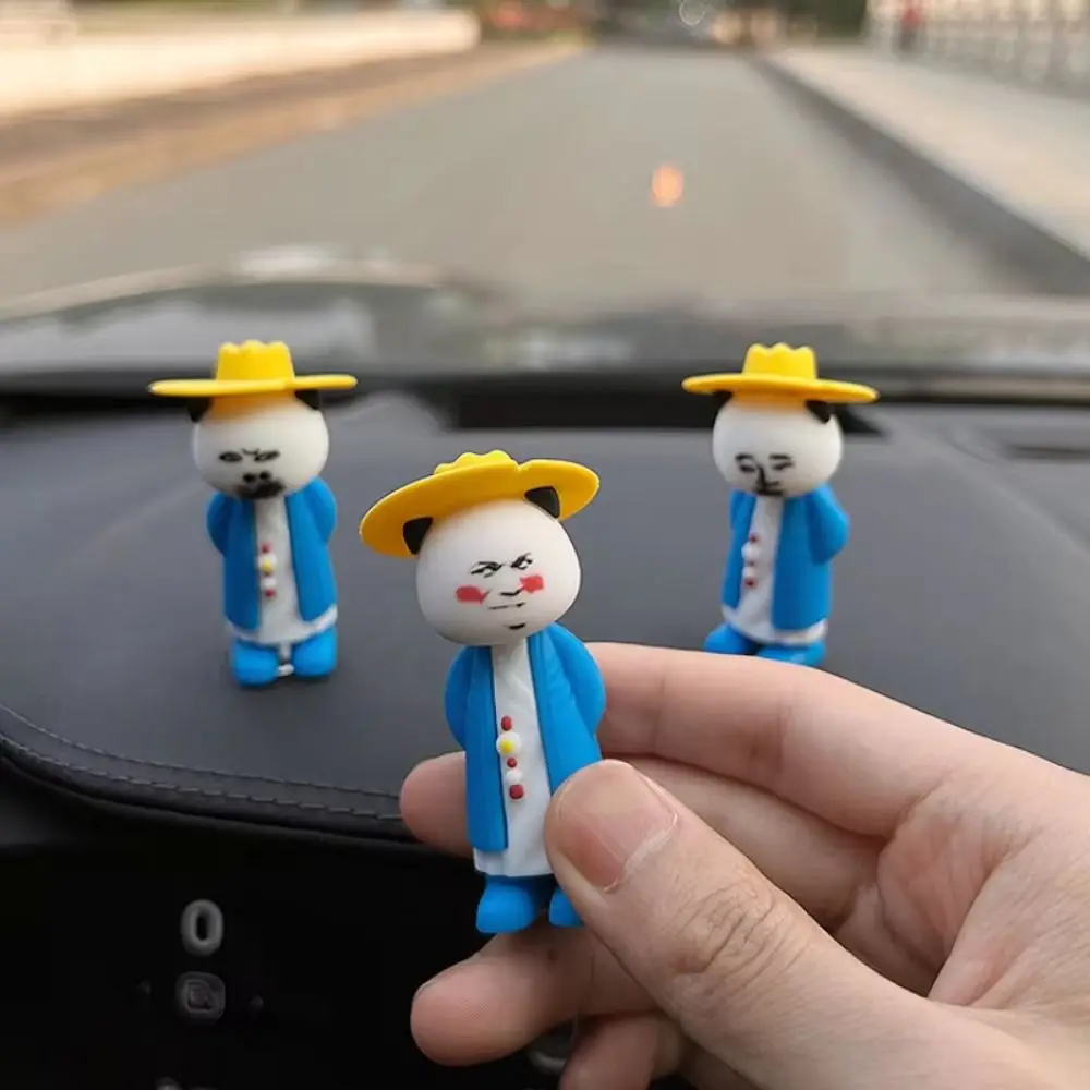 

10 шт., фигурка из смолы и песка, интересная фигурка с выражениями, абстрактное выражение, миниатюрное украшение для рабочего стола, удача