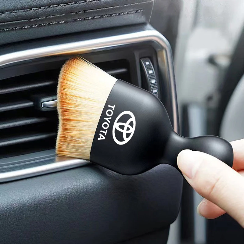 Car Interior Cleaning Soft Brush Tool Dust Remover For Toyota GR Gazoo Racing Supra Corolla Parts Sport 86 Yaris Grmn Corolla