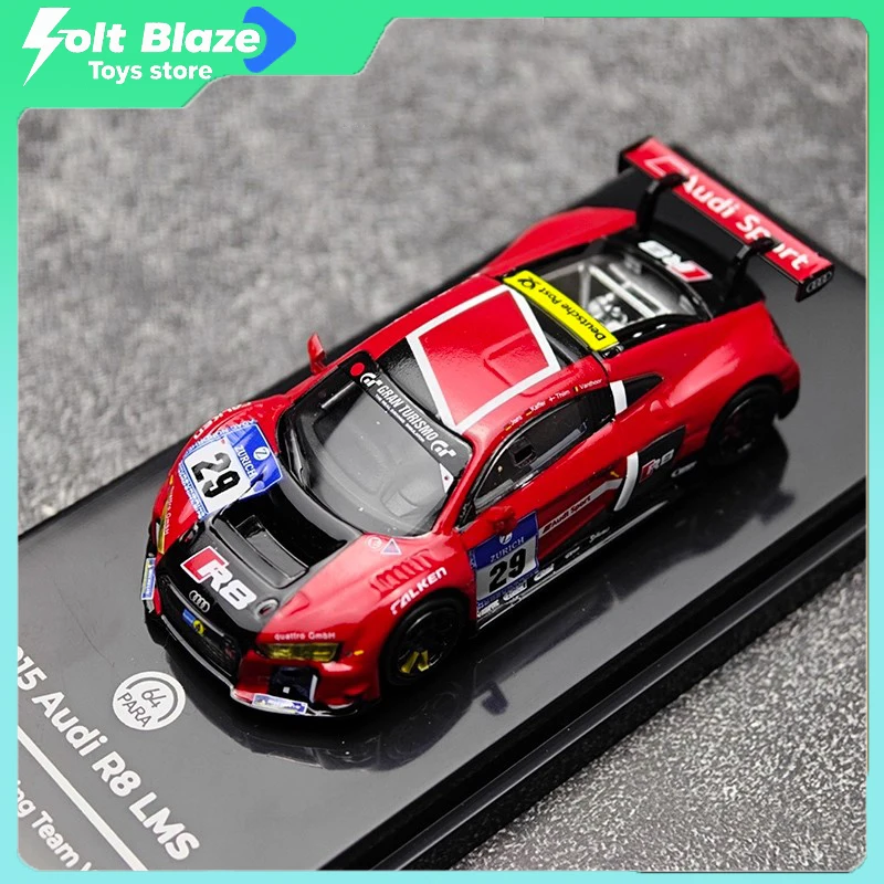 

PARA 1/64 Audi R8 LMS Nürburgring 24H WRT #29 Diecast Alloy Car Model Simulation Collectible Cars Room Display Models Boy Gift