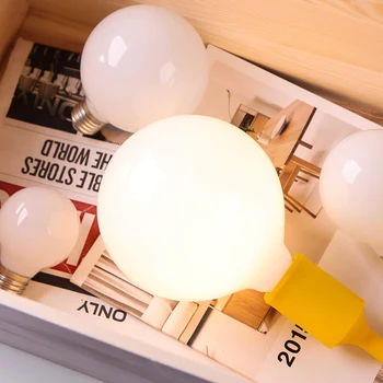 4/6 pces e27 grande lâmpada led 85-265v g80 g95 g125 economia de energia luz global lampada ampola led lâmpada leitosa