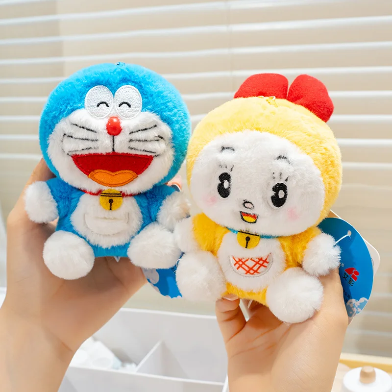 10cm Doraemon Plushies Pendant Lovely Soft Stuffed Dorami Plushie Doll Backpack Pendant Key Chain Birthday Gifts