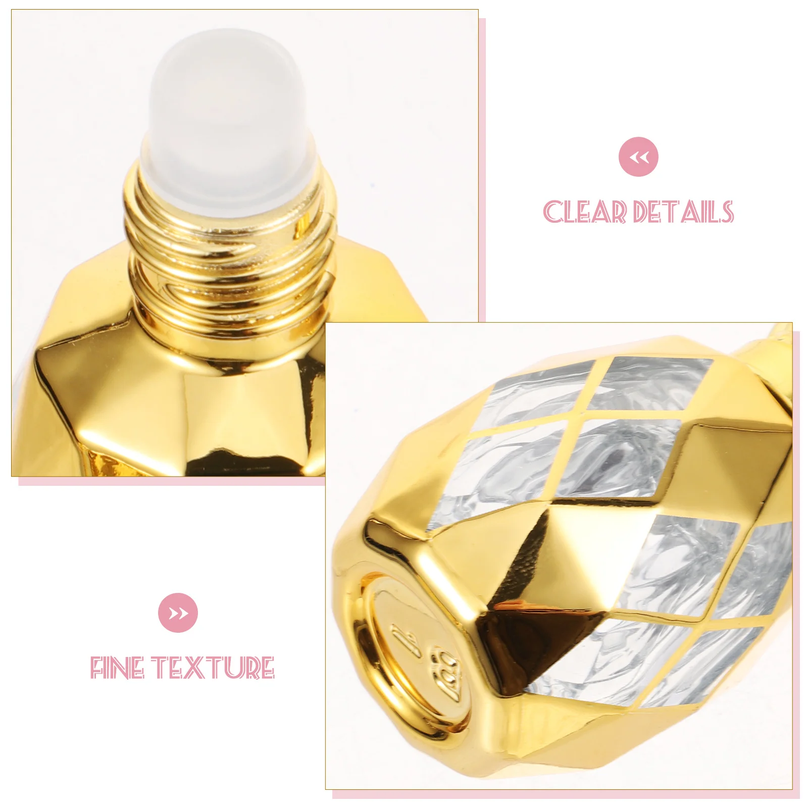 

3Pcs 12ml Roll on Perfume Containers Refillable Essential Oil Bottles Portable Leak Proof Glass Small Fragrance Vials for Travel