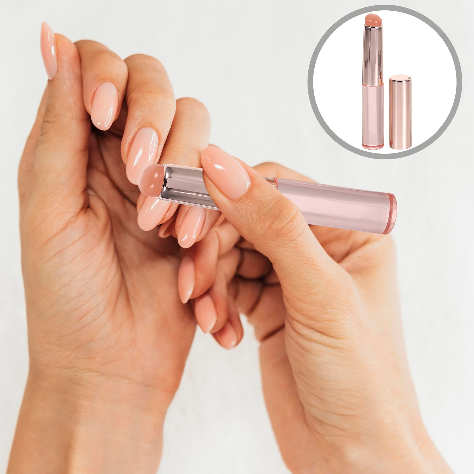 

Multi-Function Silicone Nail Art Tool Portable Reusable Brush Applicator For Gradient Shading Stamp Powder Application