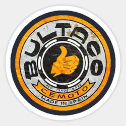 Bultaco Motorcycles 5PCS Stickers for Water Bottles Cartoon Room Home Decorations Window Bumper Funny Art Wall Luggage Kid