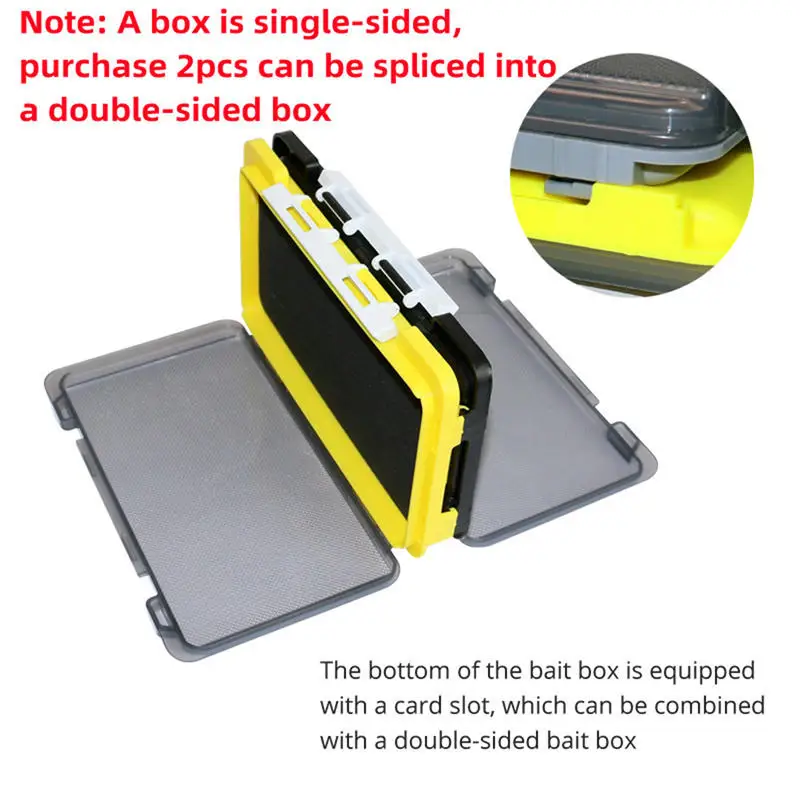 Plastic Fishing Box Portable Sponge Pad Fly Lures Boxes Jig Head Hook Storage Organizer Spinner Spoon Bait Carp Tool Case New