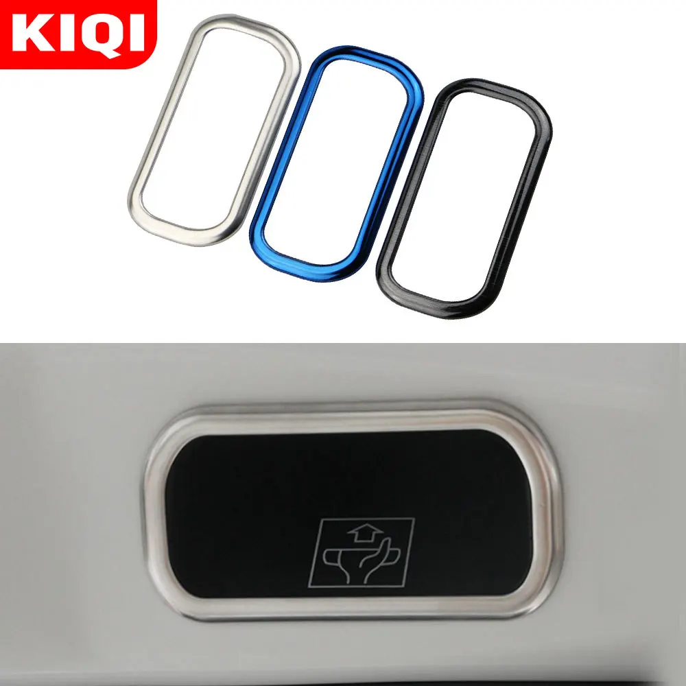 KIQI Stainless Steel Car Rear Trunk Switch Handle Stickers Back Tail Bumper Trim Cover for Toyota C-HR CHR 2016 - 2022 Parts