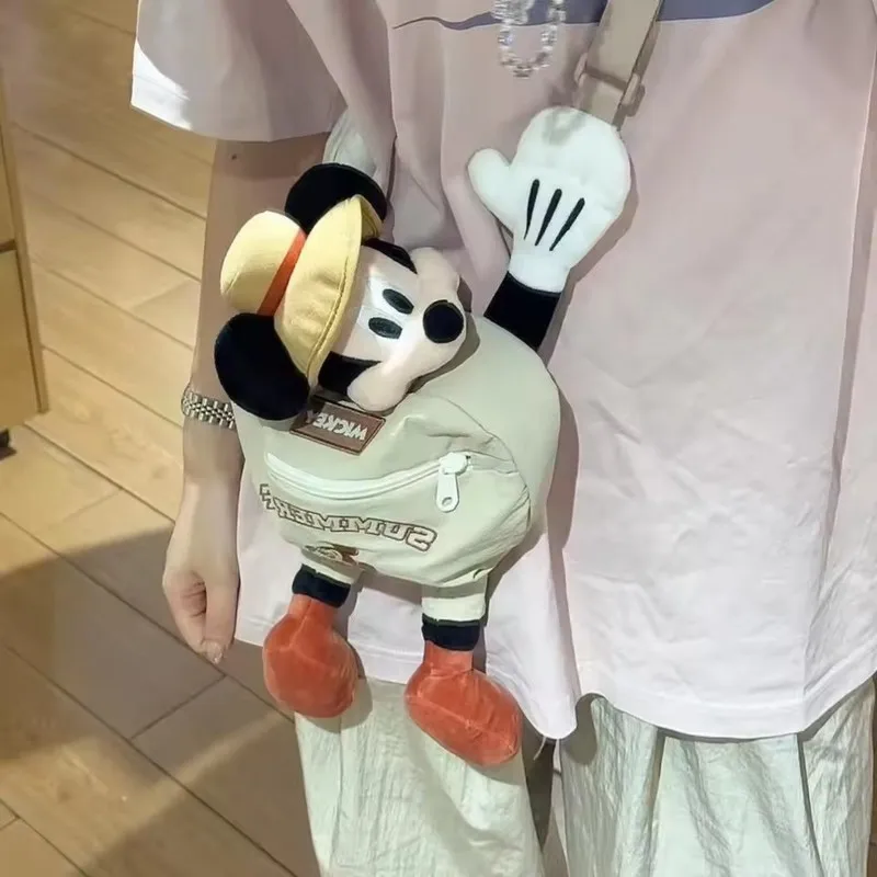 

Kawaii Disney Mickey Doll Shoulder Bag Cartoon Fashion Personality Creative Outing Travel Crossbody Bag For Girl Holiday Gift