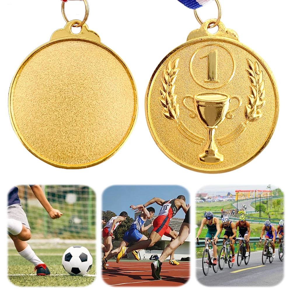 Trophy Medal Gold Silver Bronze Medal Trophy Children Sports Game Prize Awards for Championship Cheerleading Sports Competition
