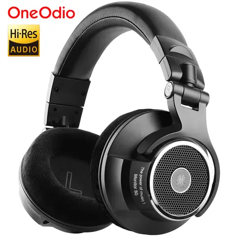 Oneodio Monitor 80 Open Back Headphones Wired Over Ear 250Ω Audiophile HiFi Headphones Hi-Res Audio Professional Studio Headset
