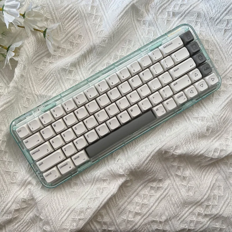 Imagem -06 - Estilo Branco Minimalista Keycaps Xda Perfil Pbt Keycaps para Mac Iso Cereja mx Japonês Branco Keycap para Faça Você Mesmo Personalizado Chave Mecânica