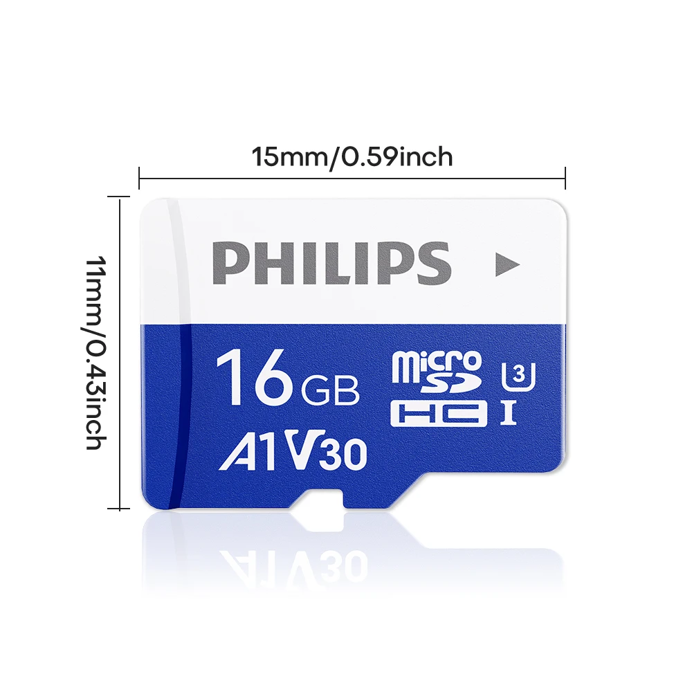 PHILIPS High Quality Memory Card 128GB 64GB Micro SD Cards	100Mb/s High Speed SDXC A1 V30 U3 TF Card For Tachograph Dron Phone
