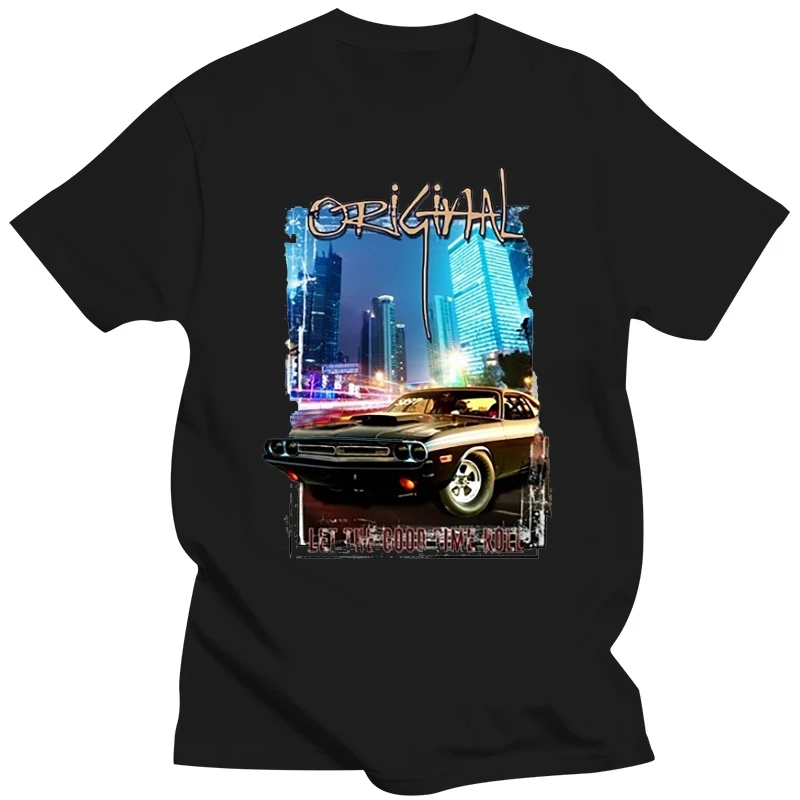 2019 New Men T Shirt  T-Shirt American Classic Muscle Car Fast Furious 8 Schwarz Auto Youngtimer Oldtimer Herren T Shirt