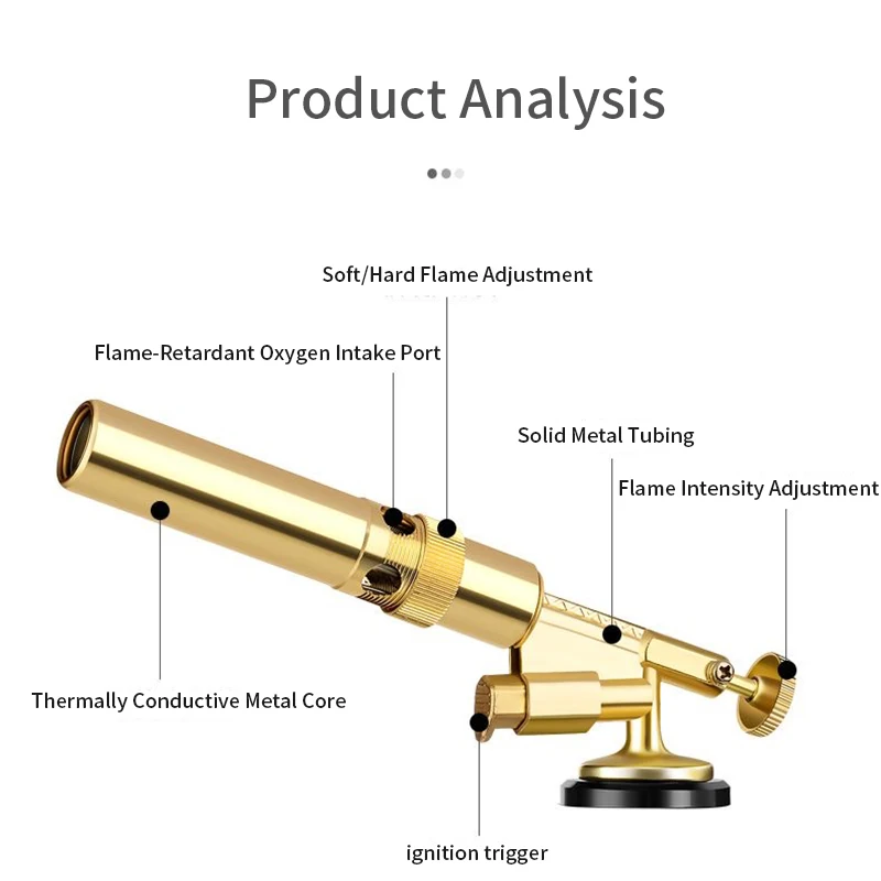 Welding Gas Burner Flame Gun Flame Gas Torch Blowtorch Cooking Outdoor Soldering Butane Autolgnition