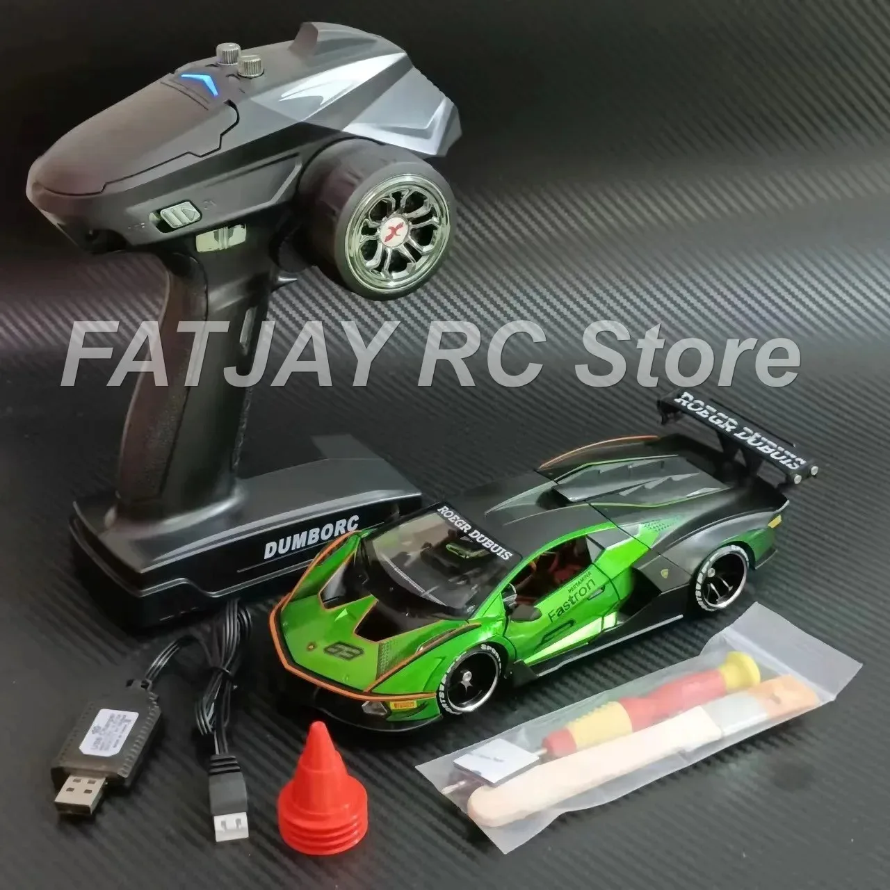 AE86 Initial D MINI-Q10 Drift Car FATJAY | All-Metal 4WD | MINI-Z Compatible RC Vehicle