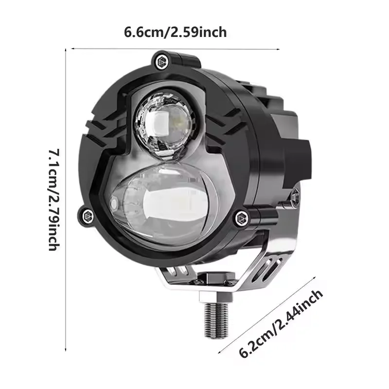 Super Bright White Yellow High Low Beam LED Work Head Fog Driving Light For Car SUV Truck ATV UTV 12-24V