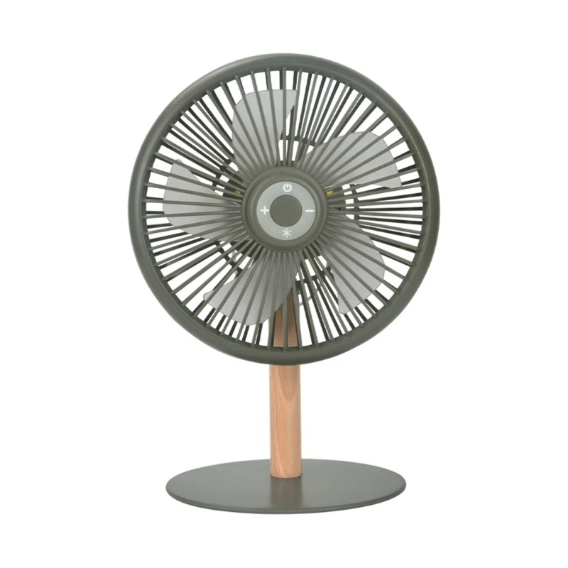 원격 제어 및 LED 조명이 있는 편리한 USB 테이블 팬 4000mAh 배터리 USB 휴대용 팬 강력한 테이블 팬