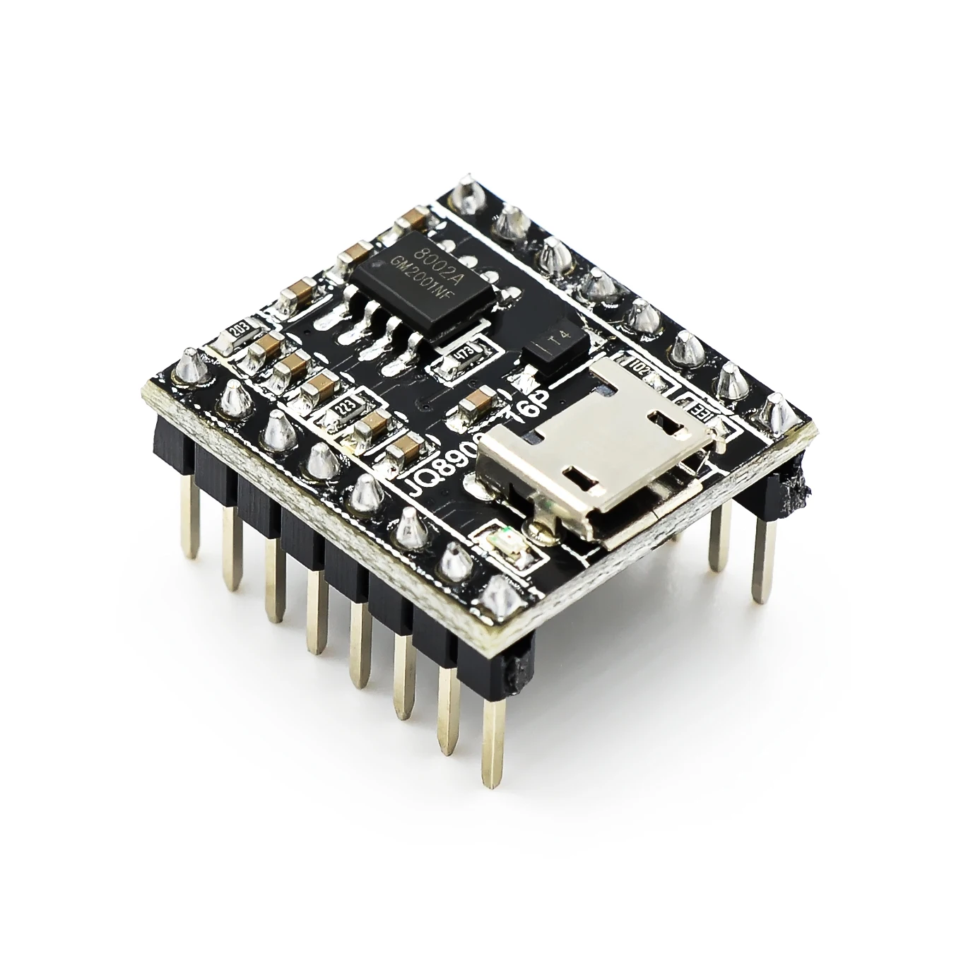 JQ8900-16P Voice Broadcast Module Aangepaste Muziek Intelligente Voice Broadcast Usb Seriële Poort Mp3 Herkenning Module